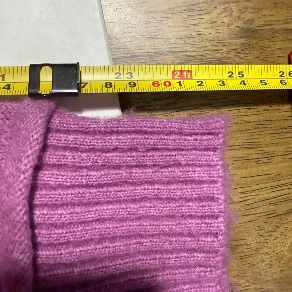 Purple Double Zero Sweater Knit Pullover Long Sleeve Size S Womens - Picture 6 of 6